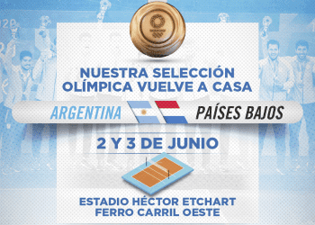 La Selección Masculina recibirá a Países Bajos y celebrará la medalla de bronce en Ferro 