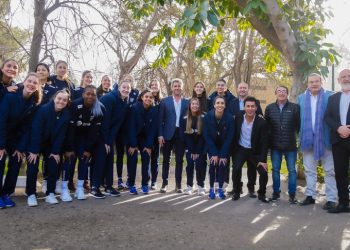 Las Panteras visitaron al gobernador Sergio Uñac en San Juan