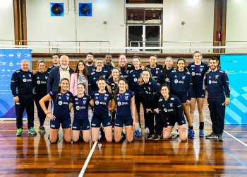 Las Panteras recibieron la visita de Inés Arrondo y Juan Sardo en la previa del Mundial