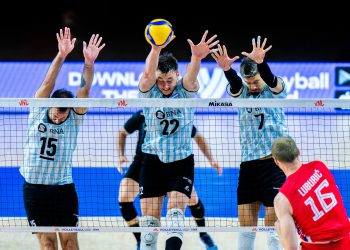 Argentina derrotó 3-1 a Serbia en el primer partido del tercer week de la VNL