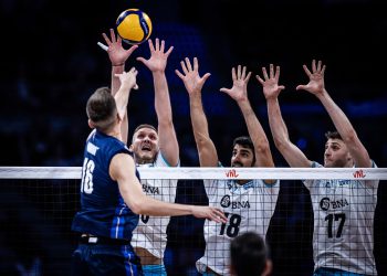 Dura caída de Argentina ante Italia en sets corridos en los cuartos de final de la VNL