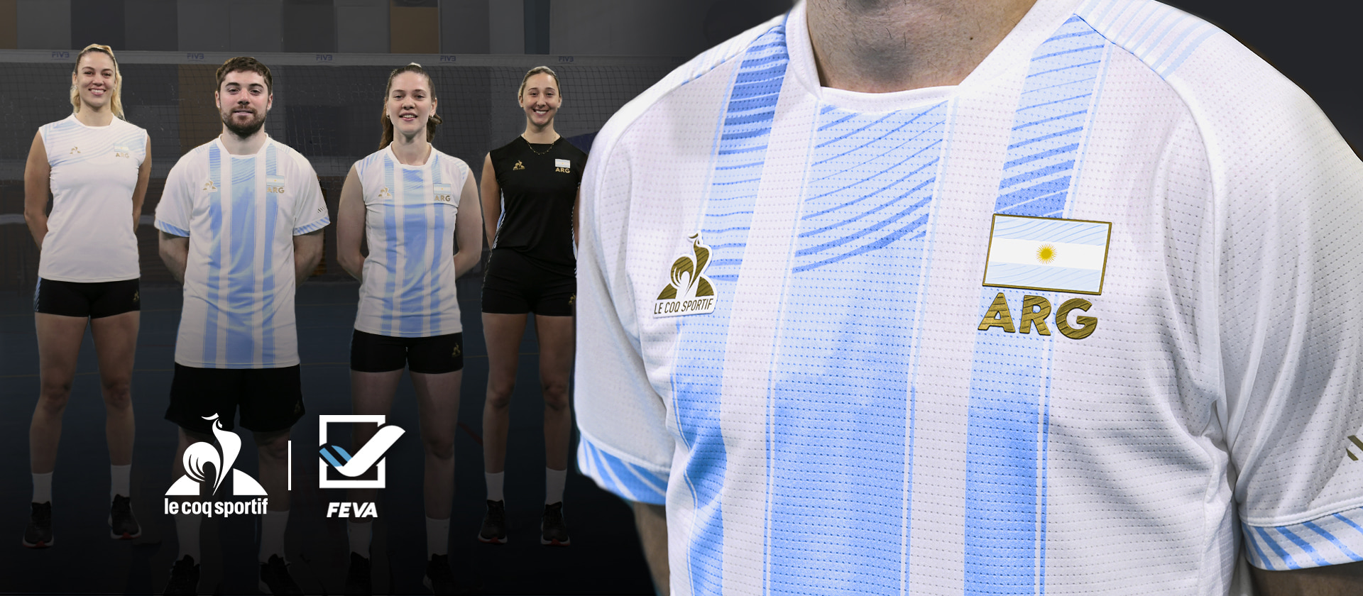 Le Coq Sportif - nueva camiseta Volley Argentina- FeVA