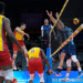 Argentina trabajó para vencer a Colombia en cuatro sets